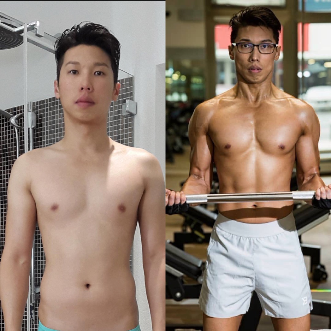 Donny, before and after