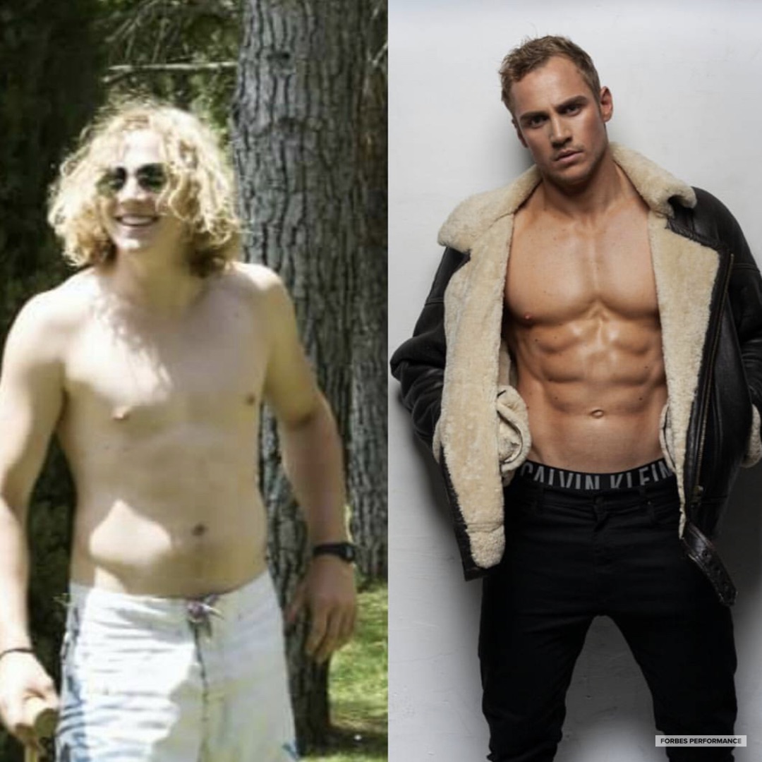 Matt, before and after